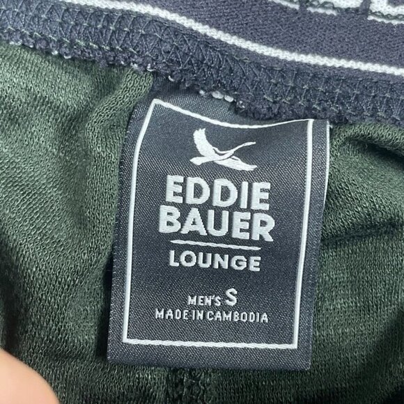 Eddie Bauer Lounge Mens Green Shorts Drawstring Waist Small 6876 - Picture 2 of 7